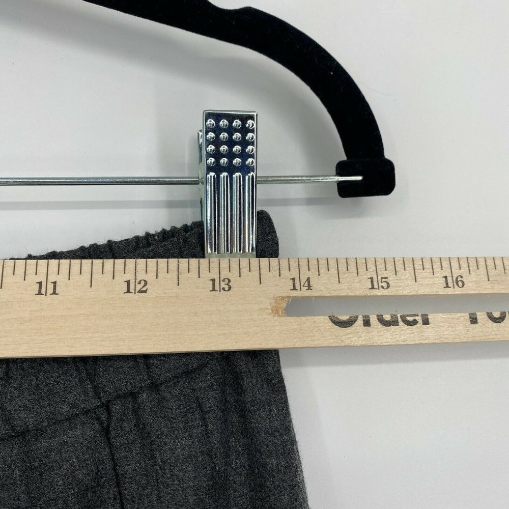 J. Crew Drapey Wool Blend Jogger Pants Women Size 2 Drawstring Stretch Crop Gray - Picture 8 of 10